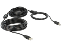 USB Kabel Delock A -> B St/St 20.00m aktiv sw USB kabelis