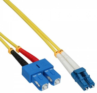 InLine 88656S 0.5m 2x LC 2x SC black, Blau, Rot, white, yellow Glasfaserkabel ... adapteris