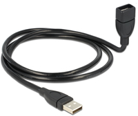 USB Verl. Delock A -> A St/Bu 1.00m ShapeCable sw USB kabelis