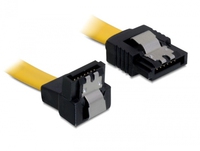 SATA-Kabel Delock SATA III -> SATA down St/St 0.10m yellow Cli kabelis datoram