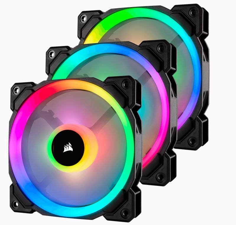 CORSAIR LL120 LED PWM Fan 3 Pack light ventilators