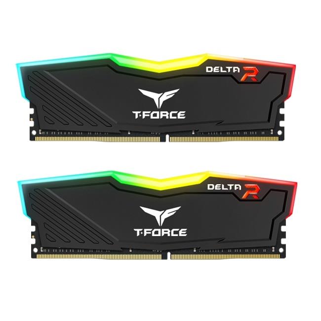 Team Group Delta RGB DDR4 16GB (2x8GB) 3200MHz CL16 1.35V Black operatīvā atmiņa