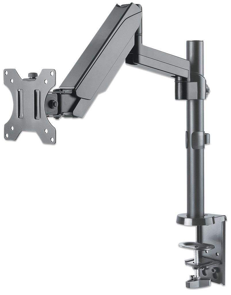 Manhattan Desk LED/LCD monitor arm 17''-32'' 8kg VESA with gas spring adjustable TV stiprinājums