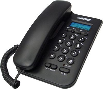Telefon stacjonarny Maxcom KXT 100 Czarny telefons