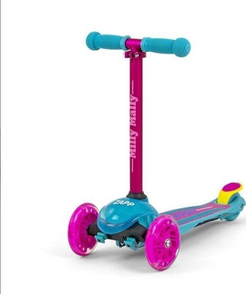 Milly Mally Tricycle Scooter Zapp Pink Scooter Skrejriteņi