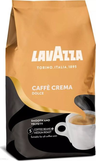 Kawa ziarnista Lavazza Caffe Crema Dolce 1 kg 2743 (8000070027435) piederumi kafijas automātiem