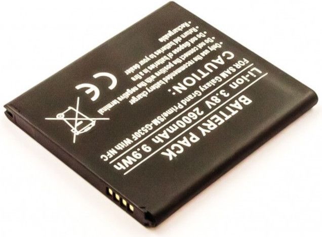 CoreParts Battery for Samsung Mobile 9.88Wh Li-ion 3.8V 2600mAh  EB-BG531BBE, MICROSPAREPARTS MOBILE akumulators, baterija mobilajam telefonam
