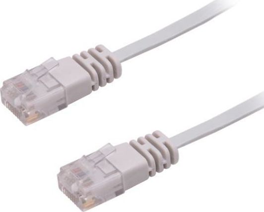 MicroConnect U/UTP CAT6 1M Grey Flat  Unshielded Network Cable, 5704174170938 kabelis, vads