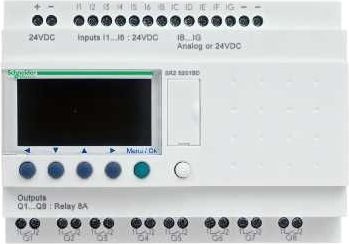 Schneider Przekaznik progamowalny 12we, 8wy 240V AC RTC/LCD ZELIO LOGIC (SR2B201FU) SR2B201FU (3389110549607)