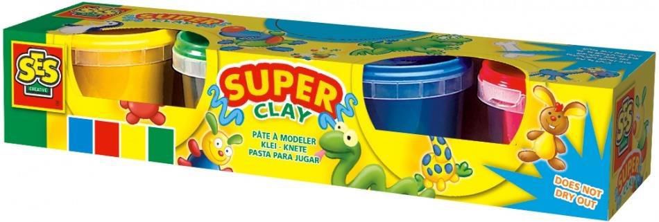 SES Set of play dough - 4 colors konstruktors