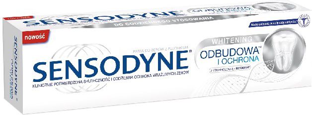 Sensodyne Pasta do zebow Odbudowa i Ochrona Whitening 75ml - 600431 600431 (5901208700431) mutes higiēnai