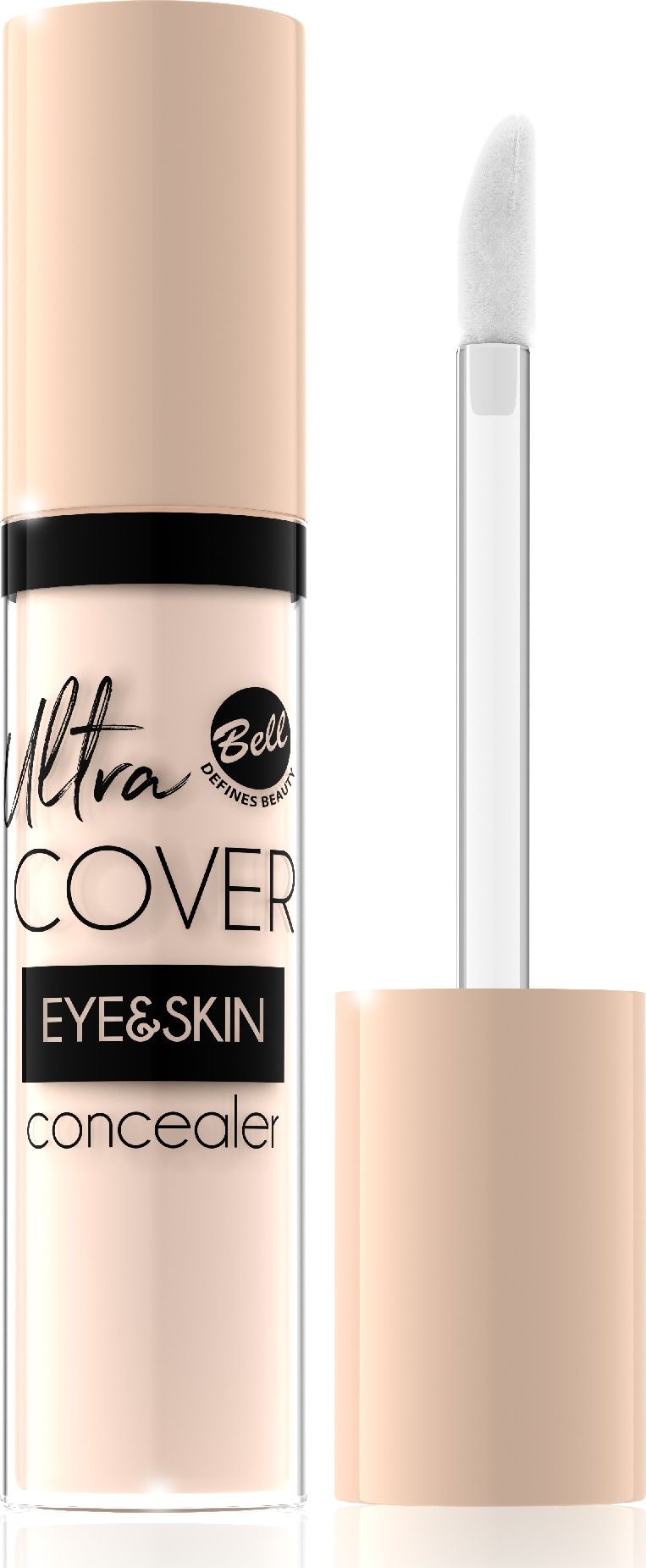 Bell Ultra Cover Eye & Skin  Korektor intensywnie kryjacy w plynie 01 Light Ivory 5g 832583 (5902082532583)