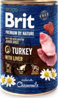 Brit Brit Premium By Nature Turkey with Liver Indyk Watrobka dla Szczeniat 400 g 96690 (8595602538560) barība suņiem