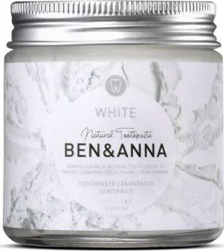 Ben&Anna Pasta do zebow Natural Toothpaste White 100ml 4260491220516 (4260491220516) mutes higiēnai