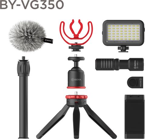 BOYA BY-VG350 incl. BY-MM1+ Smartphone-Video-Kit Mikrofons