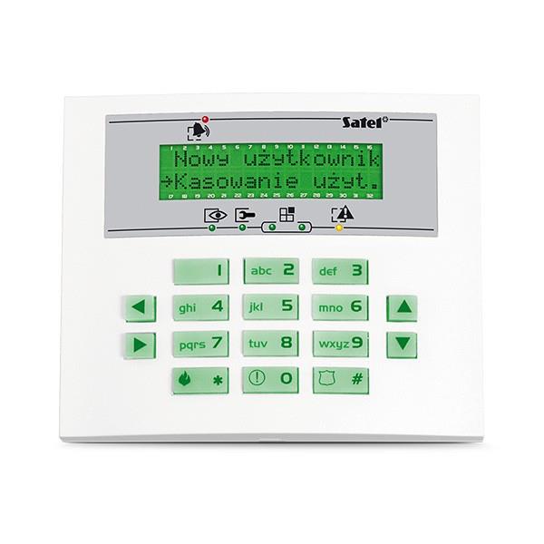 KEYPAD LCD S-TYPE /INTEGRA/GREEN INT-KLCDS-GR SATEL drošības sistēma