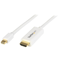 StarTech.com 2m Mini DisplayPort auf HDMI Konverterkabel - 4K - white (MDP2HDM... adapteris