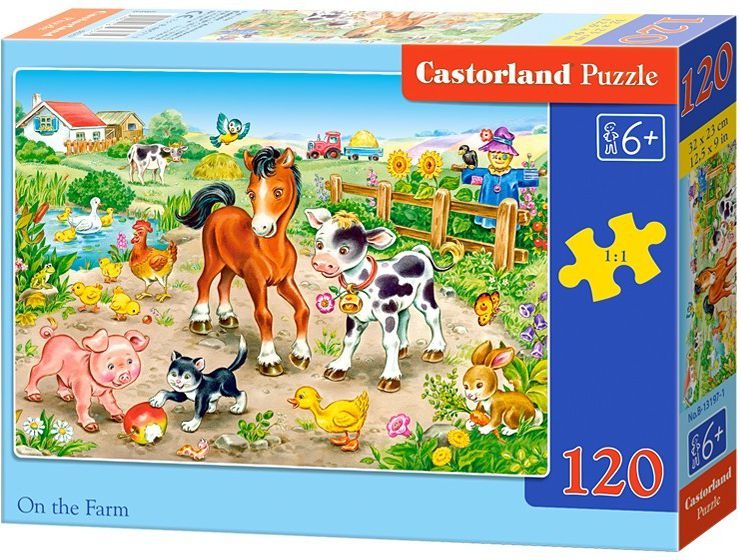 Castorland Puzzle On the Farm 120 pieces (257394) puzle, puzzle