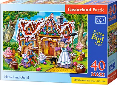 Castorland Puzzle Hansel and Gretel 40 maxi elementow 287334 puzle, puzzle