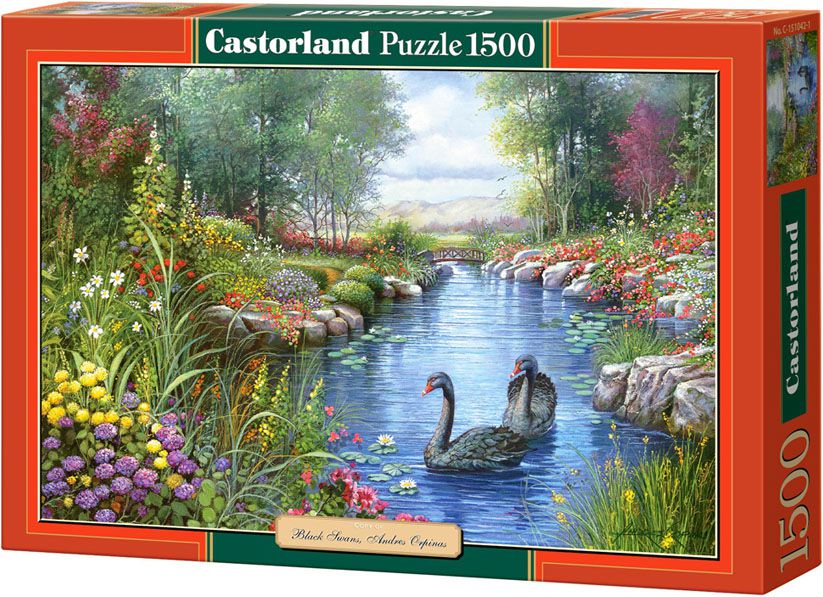 Castorland 1500 Black Swans, Orpinas - PC-151042 puzle, puzzle