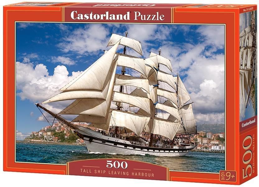 Castorland Puzzle 500 Tall Ship Leaving Harbour (253343) 253343 (5904438052851) puzle, puzzle