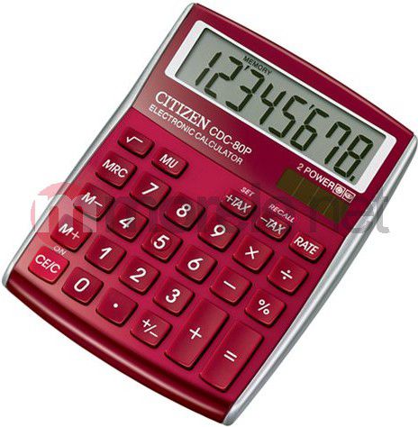 Kalkulator Citizen CDC-80RD CDC80RDRED (4562195132882) kalkulators