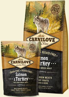 Carnilove Salmon & Turkey For Large Breed Adult - 1.5 kg VAT003539 (8595602508952) barība suņiem