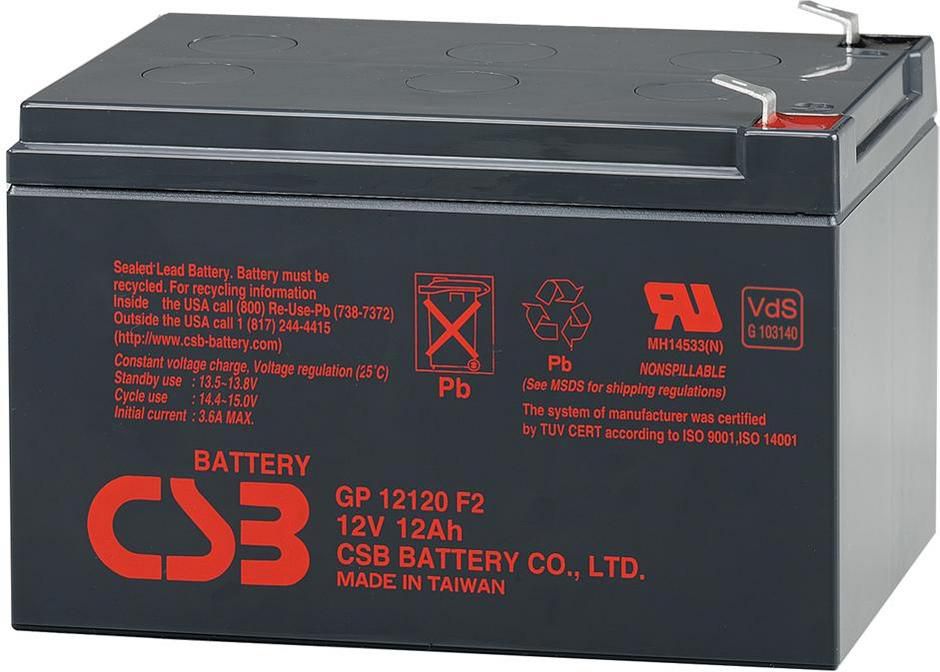 CSB battery GP12120F2 12V/12Ah UPS aksesuāri