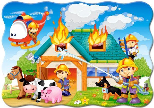 Castorland Firefighters in Action, 30 Pieces (03525) puzle, puzzle