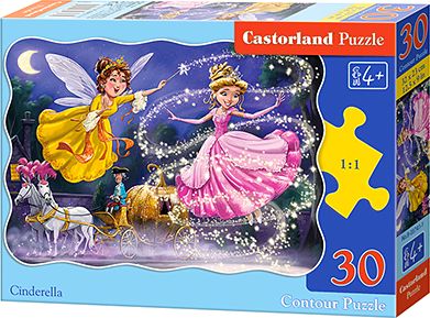 Castorland Puzzle Cinderella 30 elementow (287330) 287330 (5904438003747) puzle, puzzle