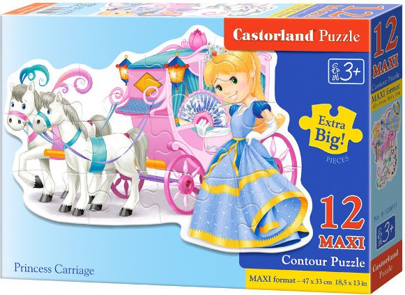 Castorland CASTOR 12 MAXI Ksiezniczka z kareta - 120017 120017 (5904438120017) puzle, puzzle