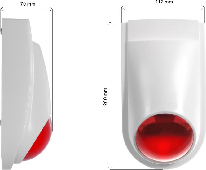 Alarm siren dummy        flashing LED  AL2030 drošības sistēma