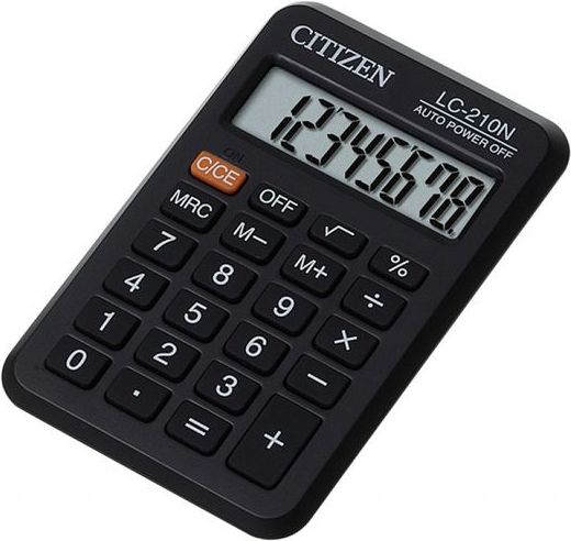 Kalkulator Citizen KALKULATOR KIESZONKOWY LC-210NR CITIZEN 8-CYFROWY 30641826 (4562195139416) kalkulators