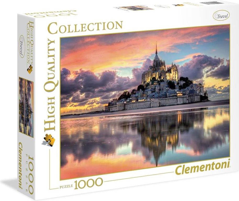 Clementoni Clementoni Puzzle 1000el HQ  Le Magnifique Mont Saint-Michel 39367 - 39367 CLEMENTONI puzle, puzzle