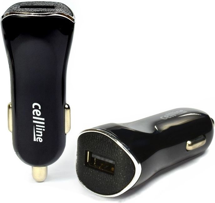 Car charger Cellline     1xUSB 1A black iekārtas lādētājs