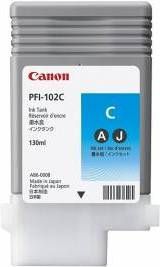 Canon PFI102C cyan | 130ml | LP17/ LP24/ iPF500/ iPF6X0/iPF7X0 kārtridžs