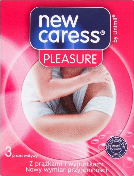 New Caress NEW CARESS_Pleasure lateksowe prezerwatywy 3szt 5011831094491 (5011831094491)