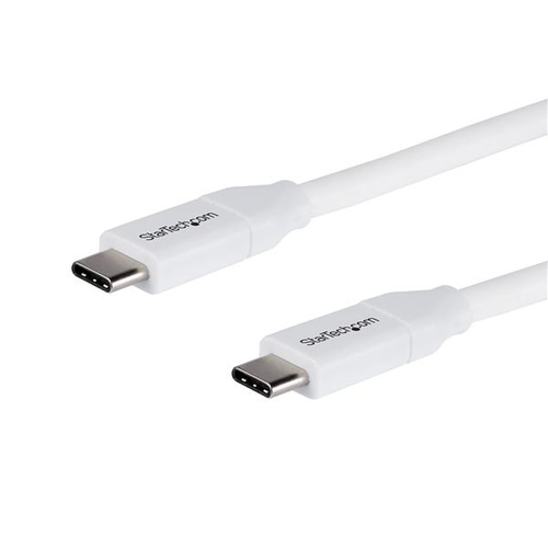 USB-C auf USB-C Kabel mit 5A Power Delivery - St/St - 2m - USB 2.0 - USB-IF z... adapteris