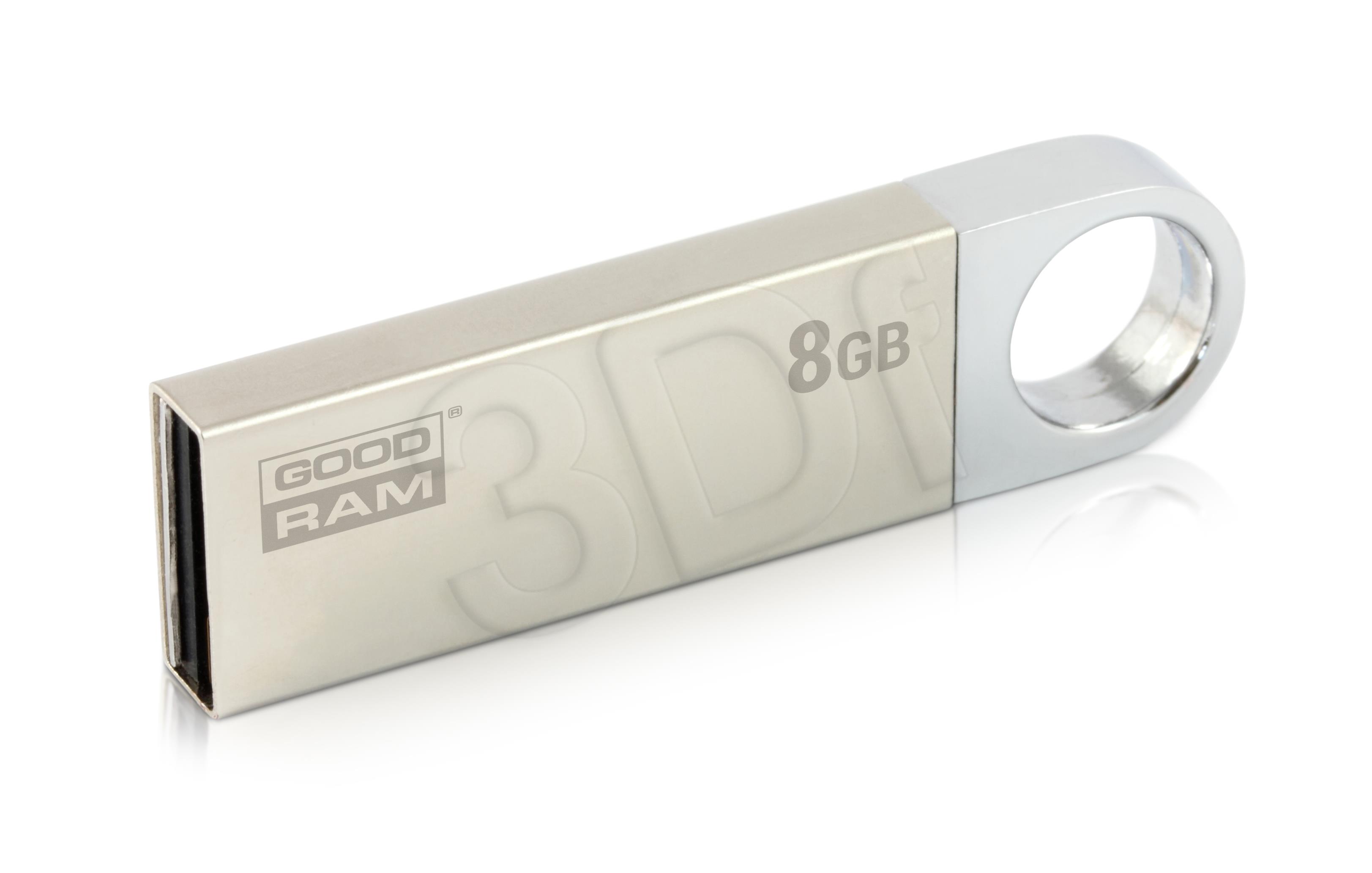 GOODRAM UUN2 8GB        Silver USB2.0 USB Flash atmiņa