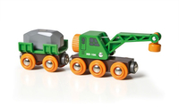 Brio Green Crane Truck, Trailer & Freight (33698) Rotaļu auto un modeļi