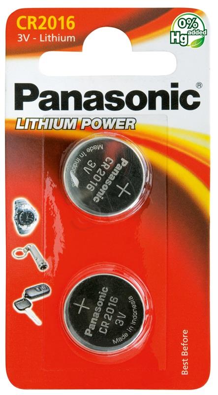 Panasonic Bateria litowa CR2016 blister 2szt. Baterija