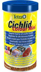 Tetra Cichlid Colour Mini 500 ml zivju barība