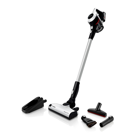 Bosch Vacuum cleaner BCS611AM Handstick 2in1, 30 min, 0.3 L, White, Li-Ion, Warranty 24 month(s), Battery warranty 24 month(s) 4242005182169 Putekļu sūcējs