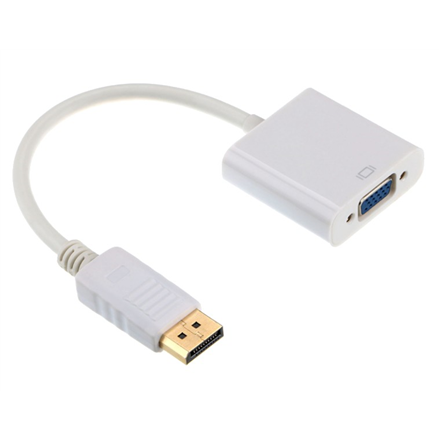 Gembird adapter displayport 1.1->VGA, on cable, white