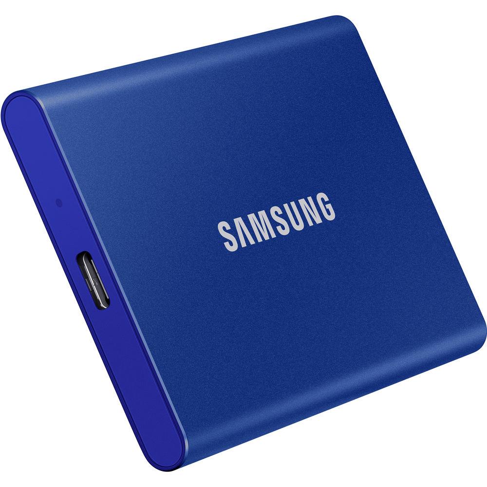 SAMSUNG Portable SSD T7 1TB blue Ārējais cietais disks