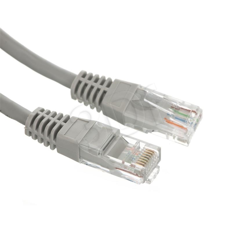 Patchcord UTP Alantec KKU6SZA10 ( RJ45 - RJ45 kat.6 10m Pelēks ) kabelis, vads