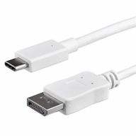 STARTECH 1M USB C TO DP CABLE - WHITE USB C TO DP ADAPTER - WHITE kabelis, vads