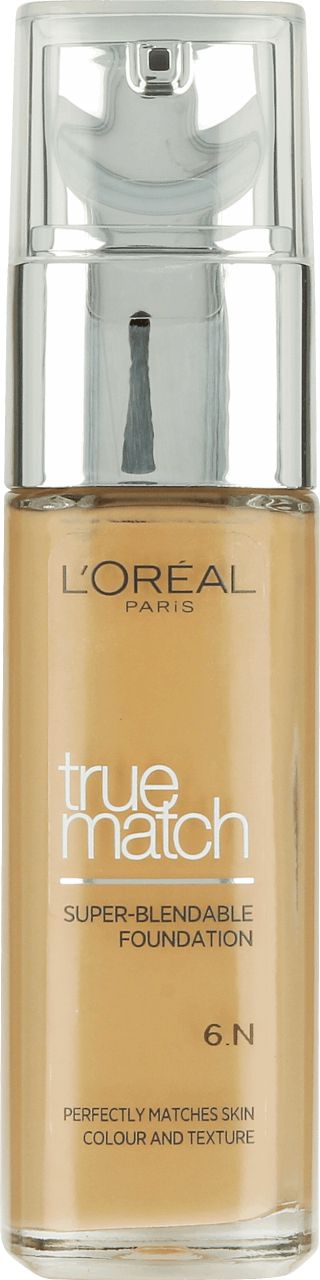 L'Oreal Paris True Match Super Blendable Foundation N6 Honey 30ml 2290544 (8710908458675) tonālais krēms