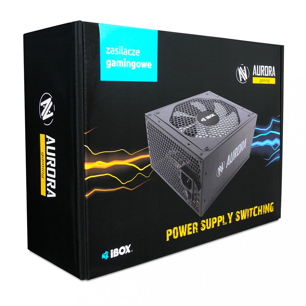 iBOX Aurora 500W 14 Fan gaming Box Barošanas bloks, PSU