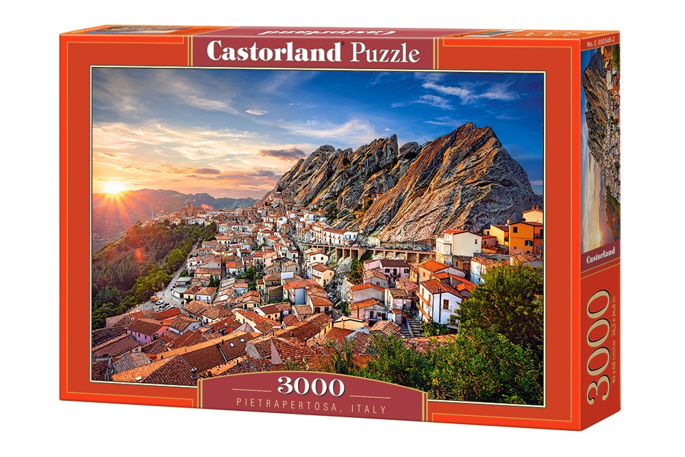 Castor Puzzle 3000 elements Pietrapertosa, Italy puzle, puzzle